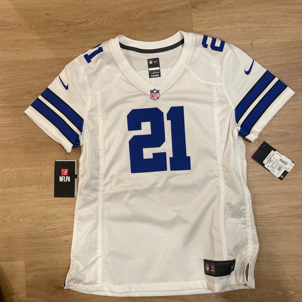 Dallas Cowboys #21 Ezekiel Elliott Jersey Womens M Nike NFL On Field NWT